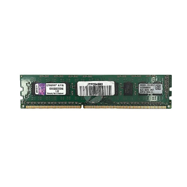Memória RAM Kingston Chip Hynix KVR1333D3E9S/4G 9965525-033.A00LF: DDR3, 4GB, 2Rx8, 1333MHz, 10600, ECC UDIMM