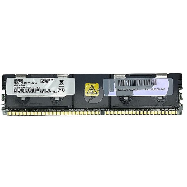 Memória RAM SMART EBE41FE4ACFT-6E-E 398708-261: DDR2, 4GB, 2Rx4, 667MHz, 5300F, FBDIMM
