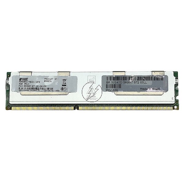 Memória RAM SMART M393B5170DZ1-CF8 0U143D: DDR3, 4GB, 2Rx4, 1066MHz, 8500R, RDIMM