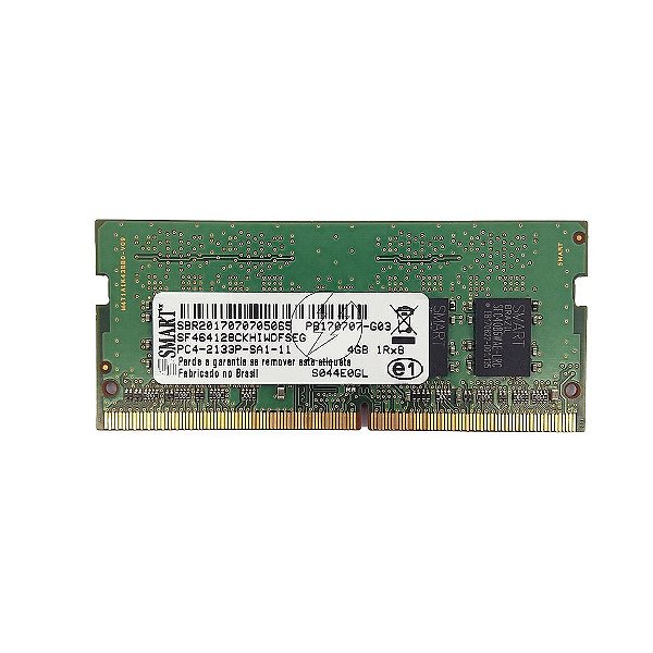 Memória RAM Samsung M471A5244CB0-CRC 855842-973: DDR4, 4GB, 1Rx16, 2400T, SODIMM