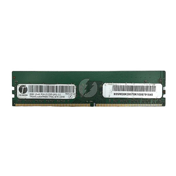 Memória RAM Teikon TMA451U6AFR8N-TFSC: DDR4, 4GB, 1Rx8, 2133P, UDIMM
