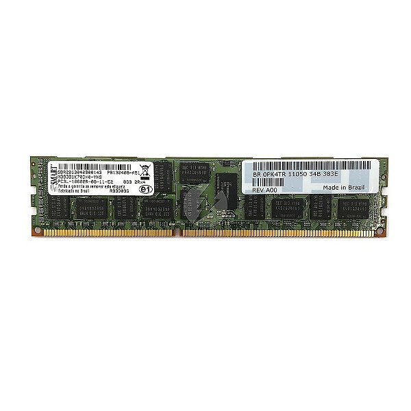 Memória RAM SMART M393B1K70DH0-YH9 R83D03G 49Y1415: DDR3L, 8GB, 2Rx4, 1333R, RDIMM
