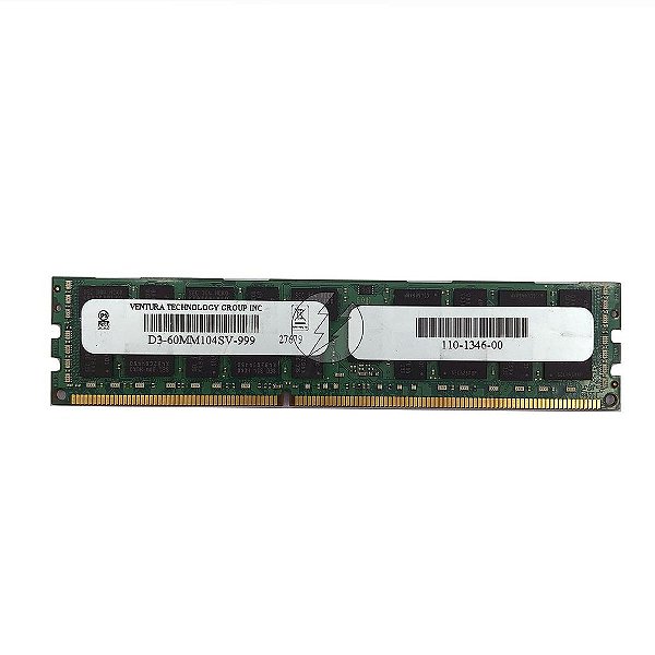 Memória RAM Ventura D3-60MM104SV-999: DDR3L, 8GB, 2Rx4, 1333R, RDIMM