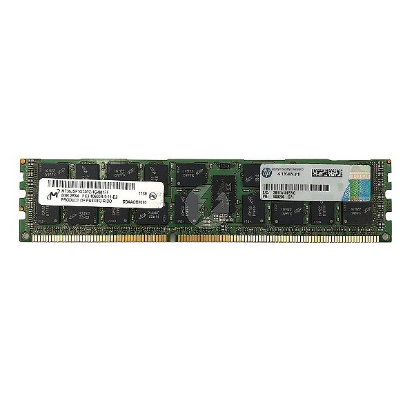 Memória RAM Micron MT36JSF1G72PZ-1G4M1 41X4NJ1 500205-071: DDR3, 8GB, 2Rx4, 1333R, RDIMM