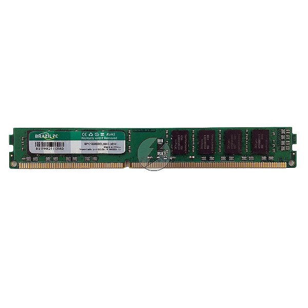 # Memória RAM Brazil PC BPC1333D3CL9/8G: DDR3, 8GB, Rx, 1333, UDIMM, VLP