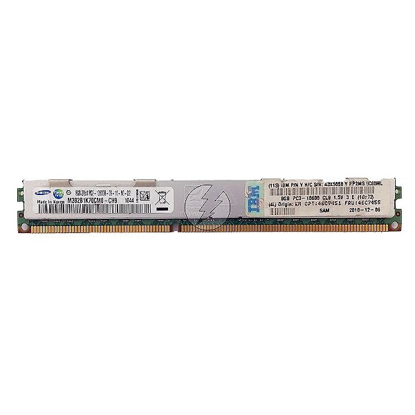 Memória RAM Samsung M392B1K70CM0-CH9 43X5058 46C7455: DDR3, 8GB, 2Rx4, 1333R, RDIMM, VLP
