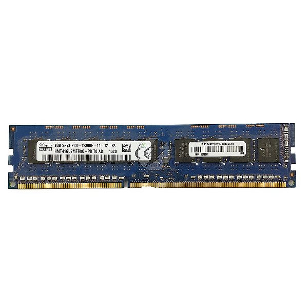 Memória RAM SK hynix HMT41GU7MFR8C-PB 669239-581: DDR3, 8GB, 2Rx8, 1600E, ECC UDIMM