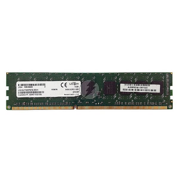 Memória RAM Unigen UG10U7200P8DD-BDH: DDR3, 8GB, 2Rx8, 1600, UDIMM