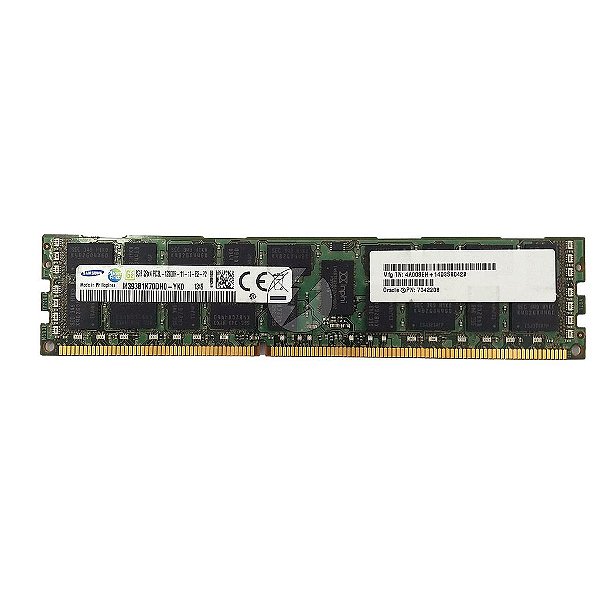 Memória RAM Samsung M393B1K70DH0-YK0 7042208: DDR3L, 8GB, 2Rx4, 1600R, RDIMM