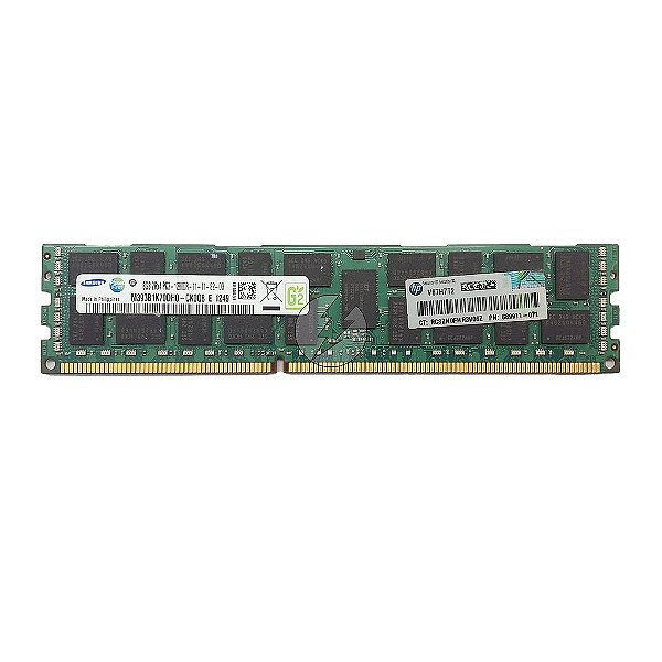 Memória RAM Samsung M393B1K70DH0-CK0Q8 689911-071: DDR3, 8GB, 2Rx4, 1600R, RDIMM