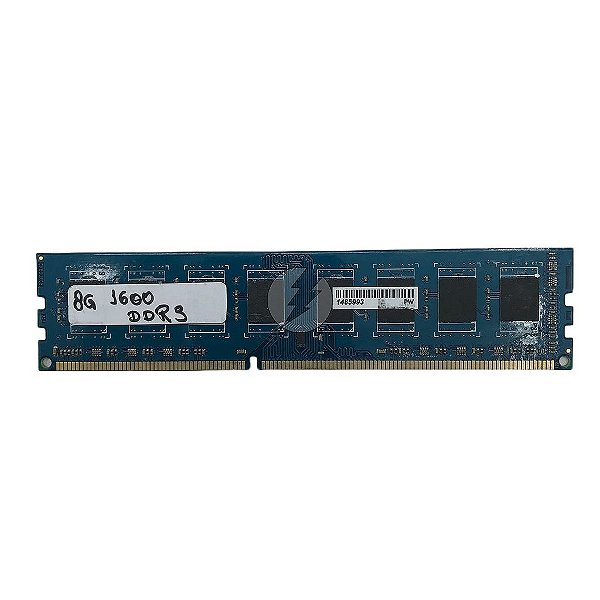 Memória RAM genérica: DDR3, 8GB, Rx, 1600MHz, 12800, UDIMM