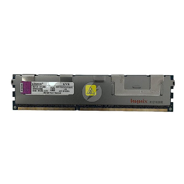Memória RAM Kingston KVR1333D3D4R9S/8G com dissipador: DDR3, 8GB, 2Rx4, 1333MHz, 10600R, RDIMM