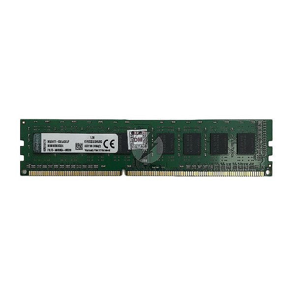 Memória RAM Kingston KVR1333D3N9/8G Chip Samsung: DDR3, 8GB, 2Rx8, 1333MHz, 10600, UDIMM