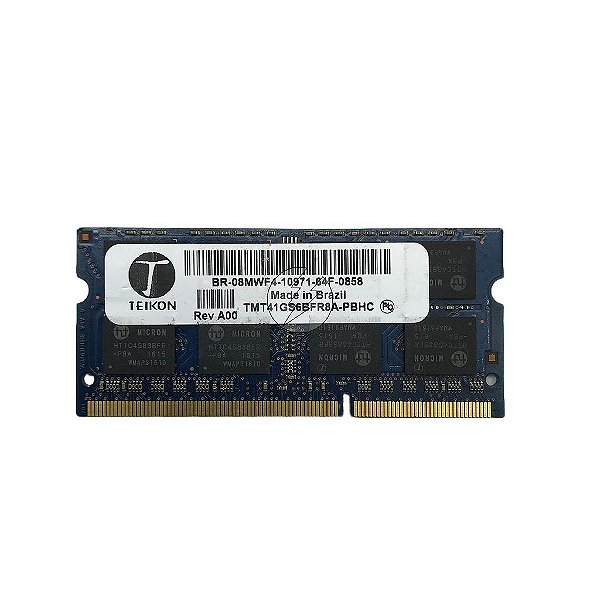 Memória RAM Teikon TMT41GS6BFR8A-PBHC: DDR3, 8GB, Rx, 1600MHz, 12800S, SODIMM