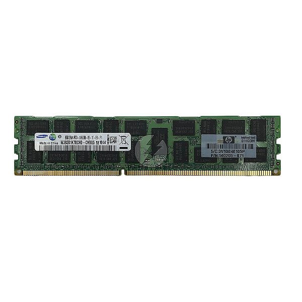 Memória RAM Samsung M393B1K770CH0-CH9Q5 500205-071: DDR3, 8GB, 2Rx4, 1333MHz, 10600R, RDIMM