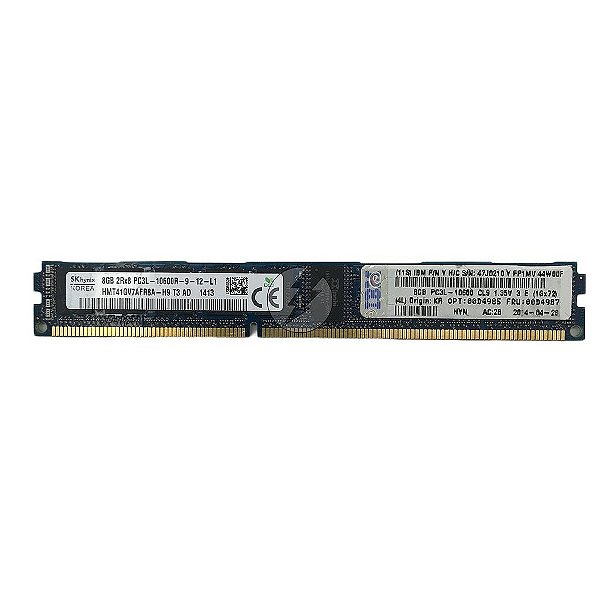 Memória RAM SK hynix HMT41GV7AFR8A-H9 47J0210 00D4987: DDR3L, 8GB, 2Rx8, 1333MHz, 10600R, RDIMM, VLP