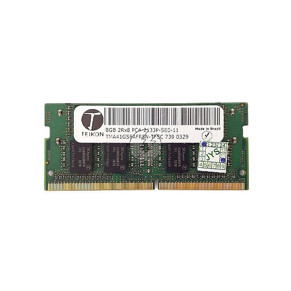 Memória RAM Teikon TMA41GS6AFR8N-TFSC SM30J46031: DDR4, 8GB, 2Rx8, 2133P, SODIMM