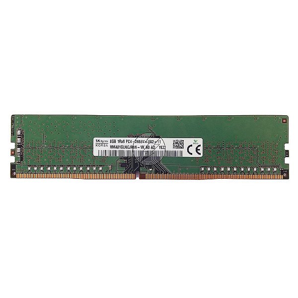 Memória RAM SK hynix HMA81GU6CJR8N-VK: DDR4, 8GB, 1Rx8, 2666V, UDIMM