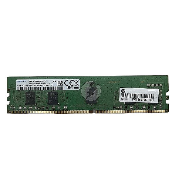 Memória RAM Samsung M393A1K43BB1-CTD6Q 864706-591: DDR4, 8GB, 1Rx8, 2666V, RDIMM