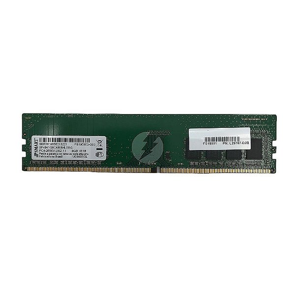 Memória RAM SMART SF4641G8CK8I8HLSBG U084B1GL L29787-D2B: DDR4, 8GB, 1Rx8, 2666V, UDIMM