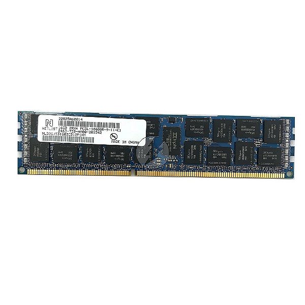 Memória RAM Netlist D2825A60014 NLD2G: DDR3L, 16GB, 2Rx4, 1333R, RDIMM