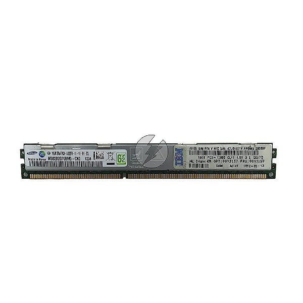 Memória RAM Samsung M392B2G70BM0-CK0 47J0167 90Y3159 90Y3157: DDR3, 16GB, 2Rx4, 1600MHz, 12800R, RDIMM, VLP