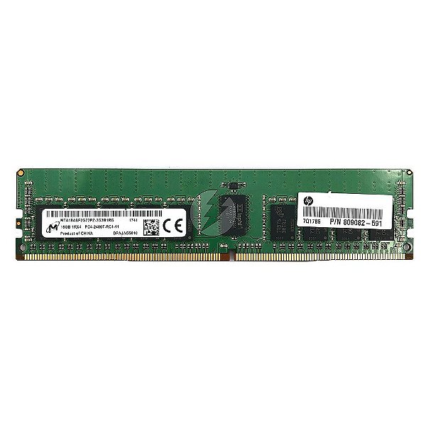 Memória RAM Mícron MTA18ASF2G72PZ 809082-591: DDR4, 16GB, 1Rx4, 2400T, RDIMM
