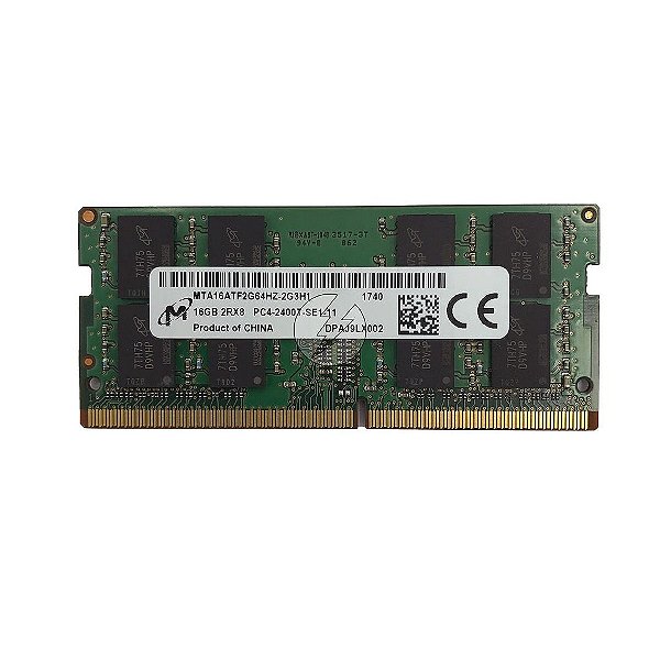 Memória RAM Micron MTA16ATF2G64HZ-2G3H1: DDR4, 16GB, 2Rx8, 2400T, SODIMM