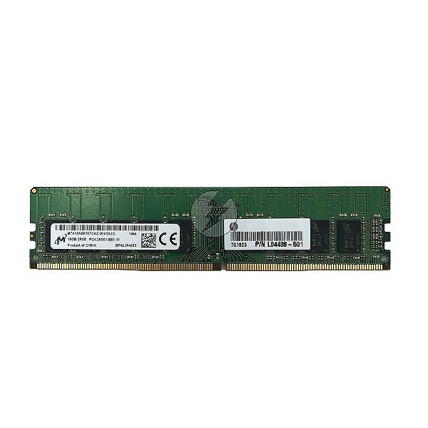 Memória RAM Micron MTA18ASF2G72AZ-2G6D1 L04436-501: DDR4, 16GB, 2Rx8, 2666V, RDIMM