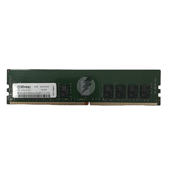 Memória RAM Wintec WD4RE4016G24MSC-CTX DC1921: DDR4, 16GB, Rx, 2400MHz, RDIMM