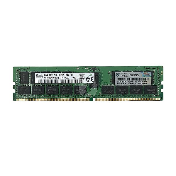 Memória RAM SK hynix HMA84GR7AFR4N-TF: DDR4, 32GB, 2Rx4, 2133P, RDIMM