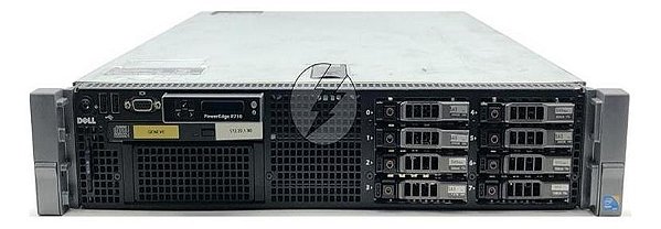 Servidor Dell R710: 2x Xeon SixCore, 64GB, 3x HD SATA 2TB + 1x Placa 2x SFP+ 10Gb