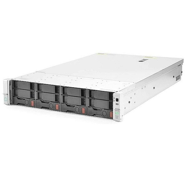Servidor HP ProLiant DL380 G9 12 Baias: 2x Xeon 12 Core, 64GB, 2x HD SATA 1TB + 2x Fonte DC 48v + 1x Placa 2x SFP+
