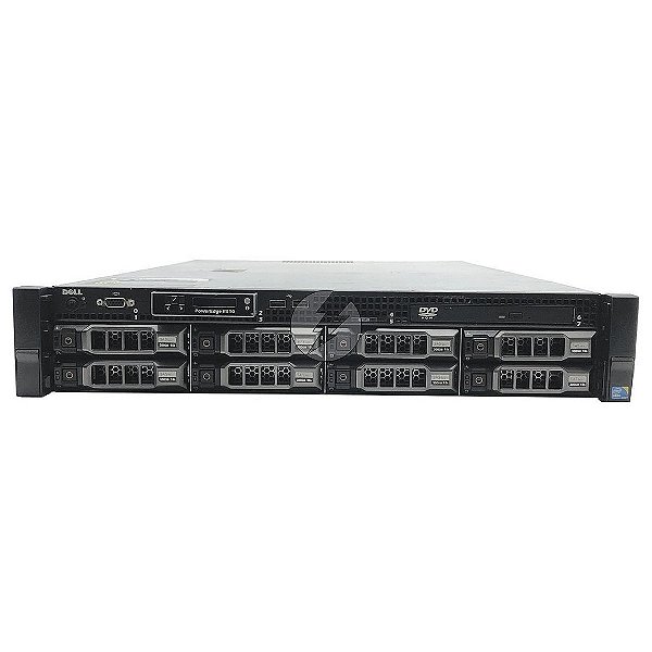 Servidor Dell R510 8B: 1x Xeon 6 Core, 64GB, 2x HD SAS 300GB + 6x HD SAS 4TB