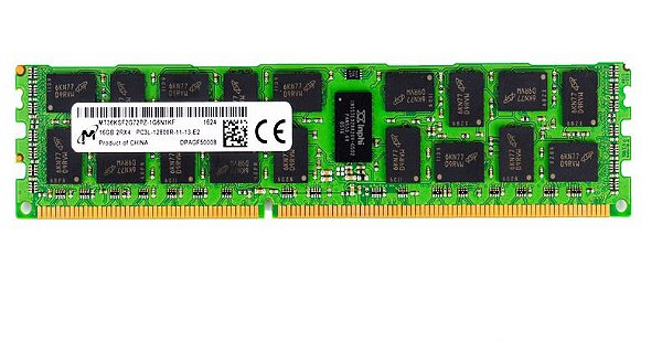 Memória Ram DDR3L, 16GB, 2Rx4 12800R ECC LRDIMM Micron MT36KSF2G72PZ: Para Servidor
