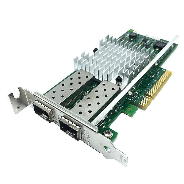 Placa de Rede Intel X520-DA2: 10GB, 2x port SFP+ / Perfil BAIXO