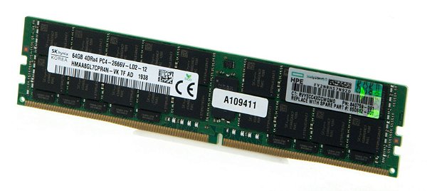 Memória HPE 840759-091 64 Giga DDR4 2666 MHz ECC RDIMM