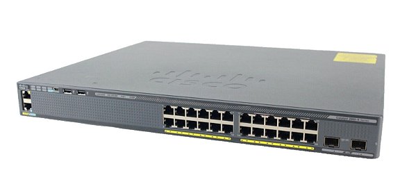 Switch Cisco WS-C2960X-24PD-L 24 Portas Poe+ 2 Sfp+ 10 Giga