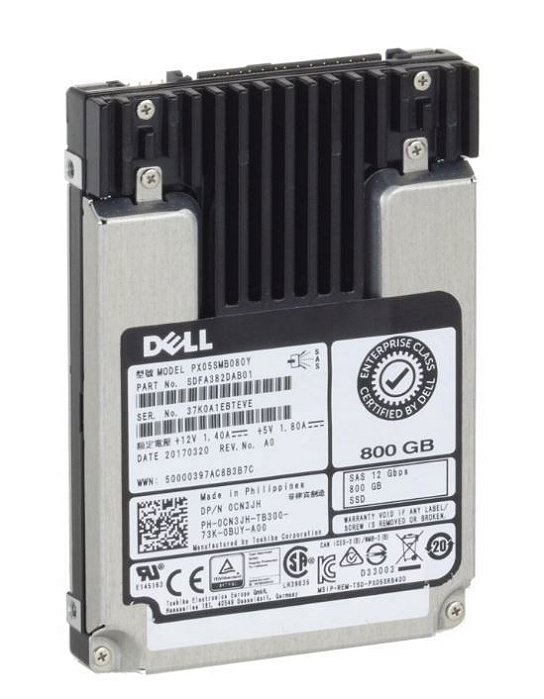 Hd Ssd Sas Dell 0CN3JH 14G 800 Giga 12 Gbps 2,5" Hot plug