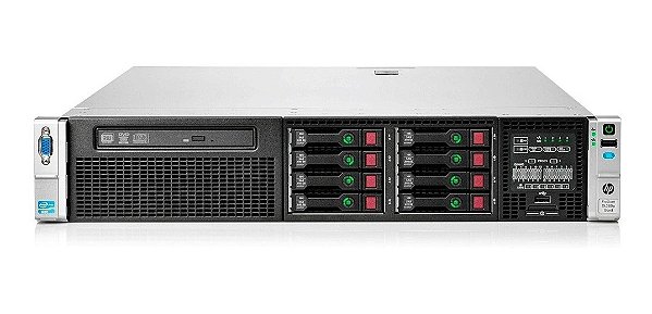 Servidor HP DL380 G8 c/ 8B de 2,5": 2 Xeon 2650, Ram 128Gb, 2x SAS 600Gb.