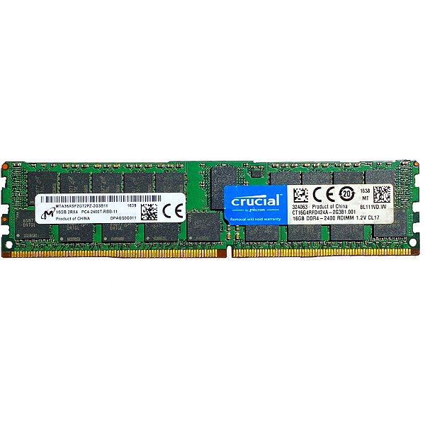Memória P/ Servidor: 16GB, DDR4, 2400 Mhz, ECC RDIMM