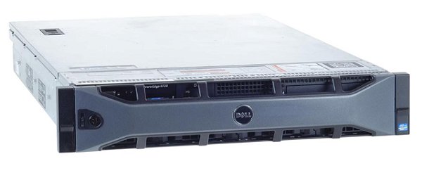 Servidor Dell R720 8 Baias 2,5": 2 Xeon 8 Núcleos, Ram 128Gb, 2x HD 1TB SATA