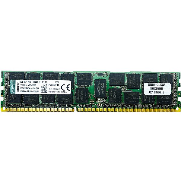 Memória 16Gb KTD-PE313LV/16G DDR3, 2RX4, 9965516-C34 RDIMM