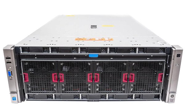 Servidor HP DL580 G8: 4 Xeon 15 Core, Ram 512Gb, 2x SAS 600Gb, Placa SFP+ 10Gb.