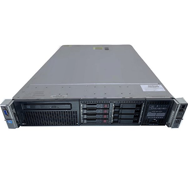 Servidor HP DL380 G8 c/ 8B de 2,5": 2 Xeon E5-2650 8 Core, Ram 64Gb, 2x Sas 600Gb, SFP+ 10Gb