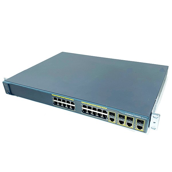 Switch Cisco 24 Portas Gigabit +4 Combo SFP WS-C2960G-24TC-L