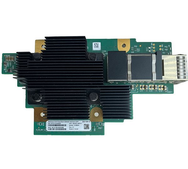 Placa De Rede 2x Qsfp28 100gb Ocp 3.0 Cx5e6a 105-001-425-01