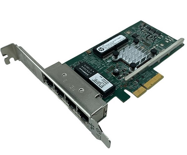 Placa de Rede p/ Servidor Gigabit Ethernet Hp: 647594-b21 de Quatro Portas 1Gb