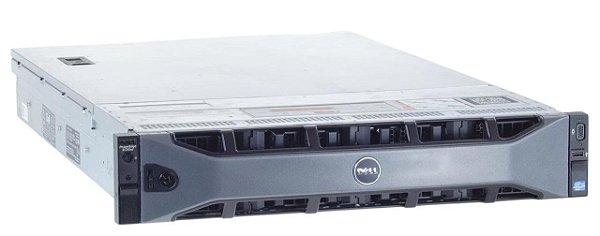 Servidor Dell R720 XD c/ 12 Baias 3,5": 2x E5-2650L V2, Ram 64Gb, 2x SAS 900Gb, Trilho