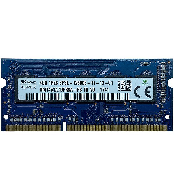 MEMORIA Notebook 4GB DDR3L-12800E SODIMM HMT451A7DFR8A-PB